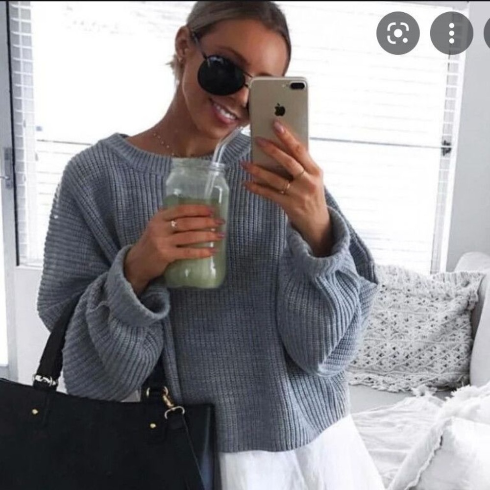 Whitefox Crash Into You Knit Grey